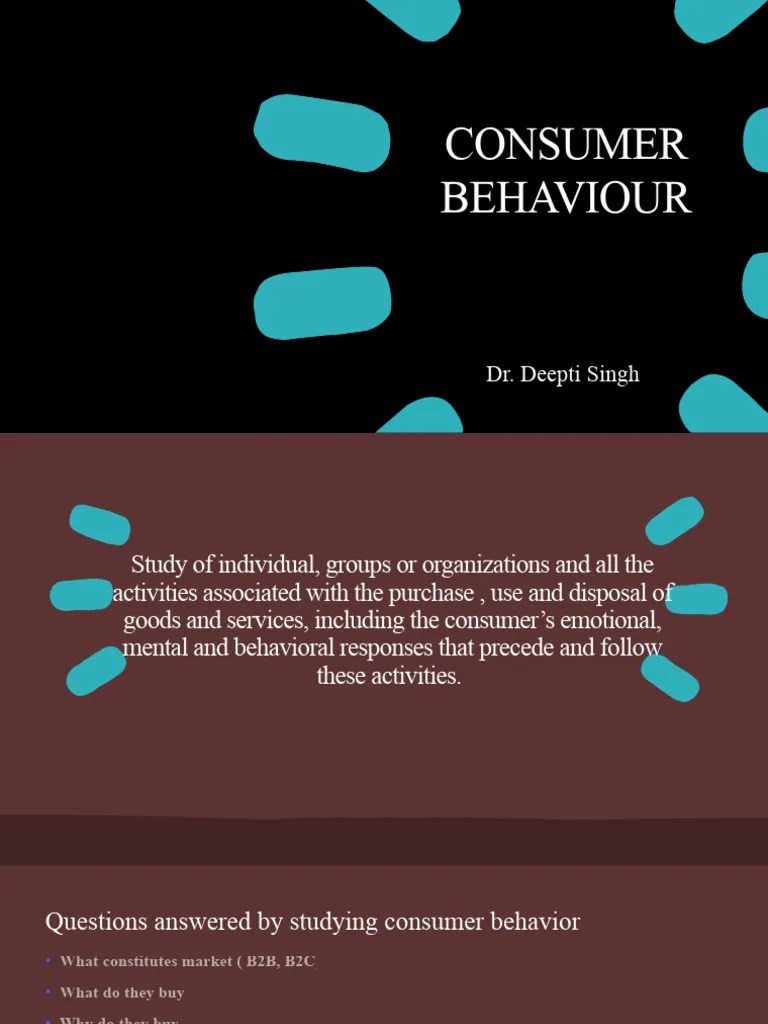 CONSUMER BEHAVIOUR | PDF | Consumer Behaviour | Behavior