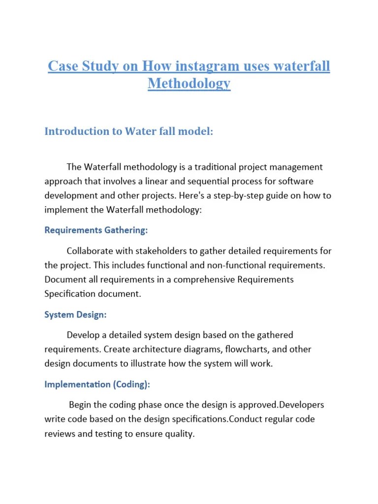 Case Study | PDF | Software Development Process | Software Testing