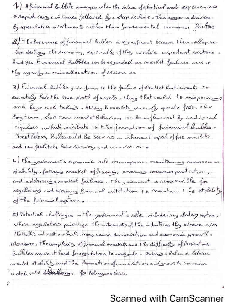 Financial Bubbles Pdf