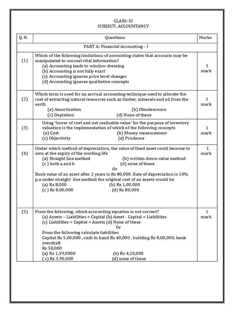 XI Practice | PDF | Debits And Credits | Depreciation