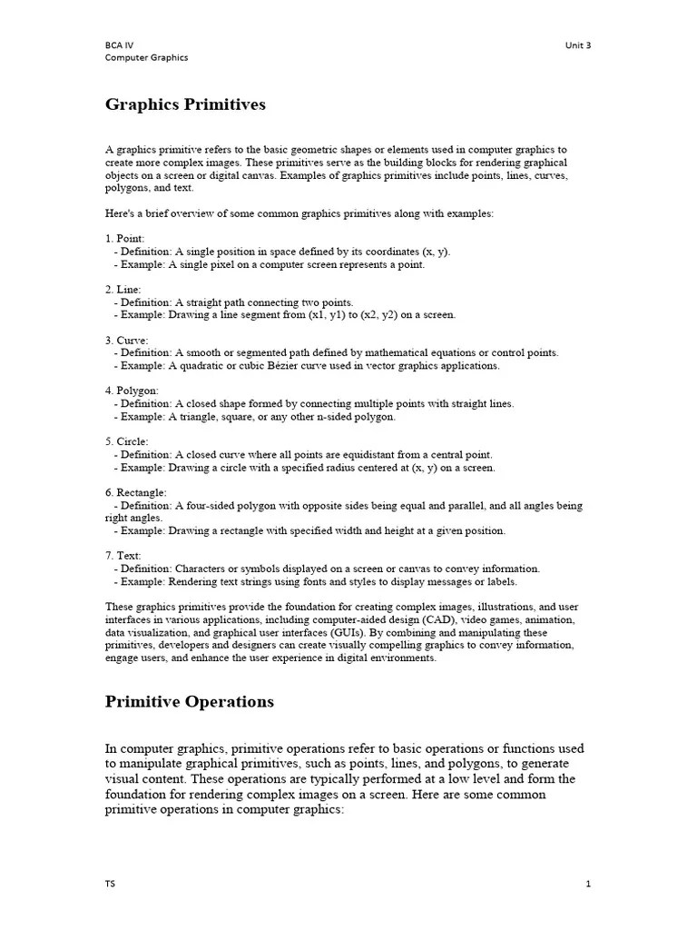 Computer Graphics Unit 3 | PDF | Computer Graphics | 3 D Computer Graphics