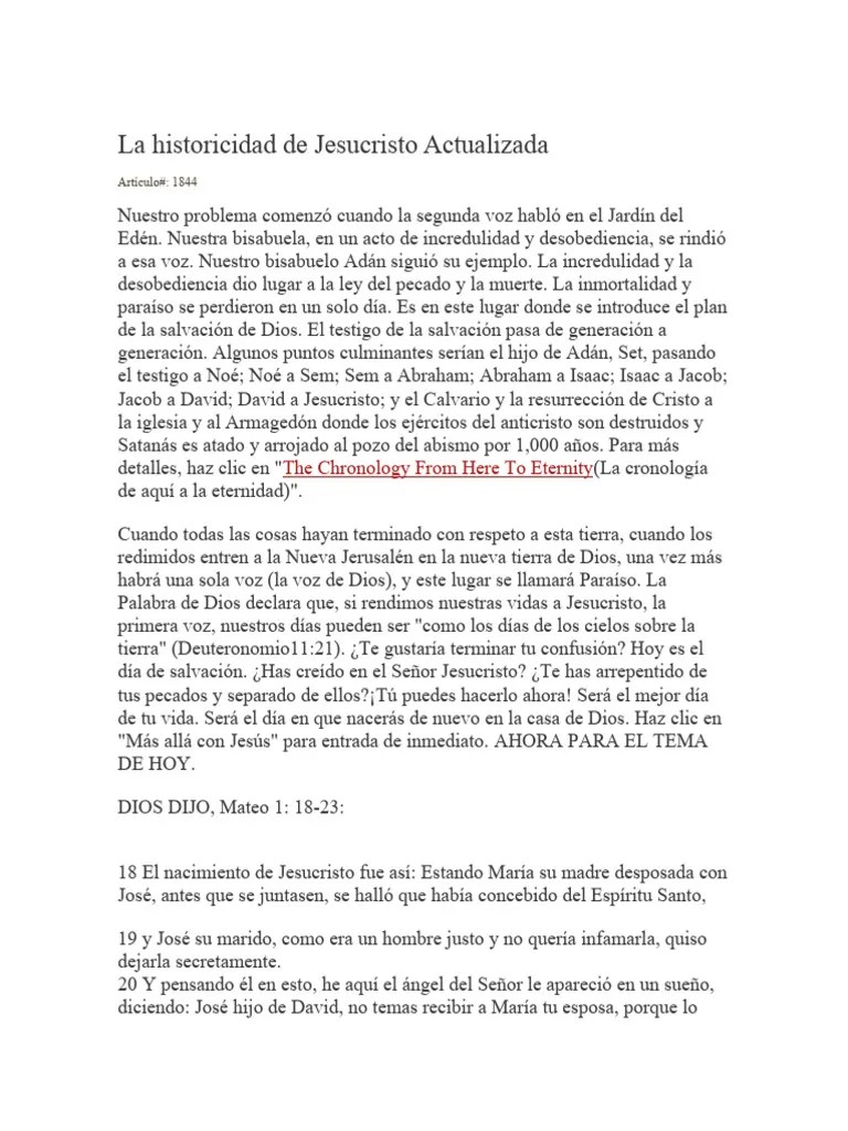 Historia De Jesus | PDF | Jesús | Crucifixion De Jesus
