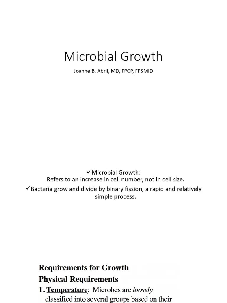 Microbial-growth | PDF