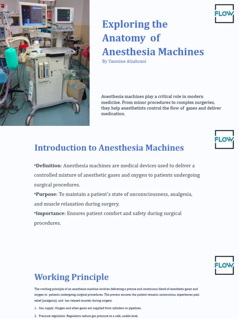 Exploring The Anatomy Of Anesthesia Machines | PDF | Anesthesia | Surgery
