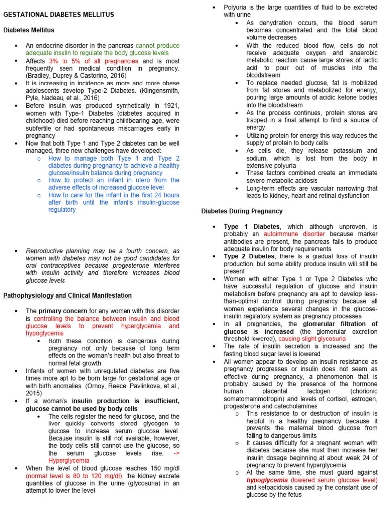 Gestational Diabetes Mellitus | PDF | Gestational Diabetes | Diabetes