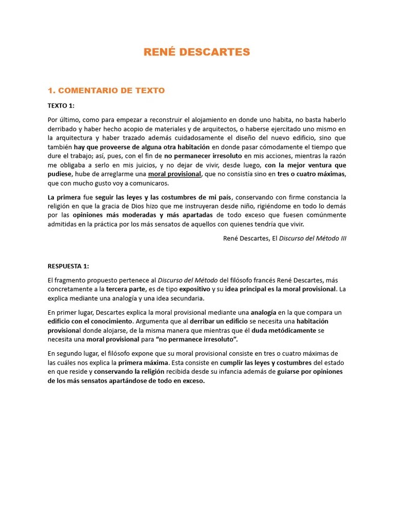 René Descartes | Descargar Gratis PDF | René Descartes | Razón