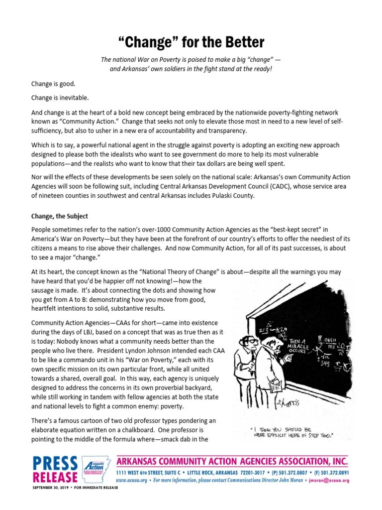 Theory Of Change | PDF | Poverty | Poverty & Homelessness