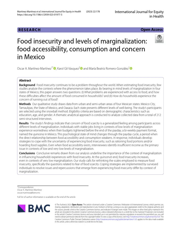 Food Insecurities | PDF | Food Security | Creative Commons License