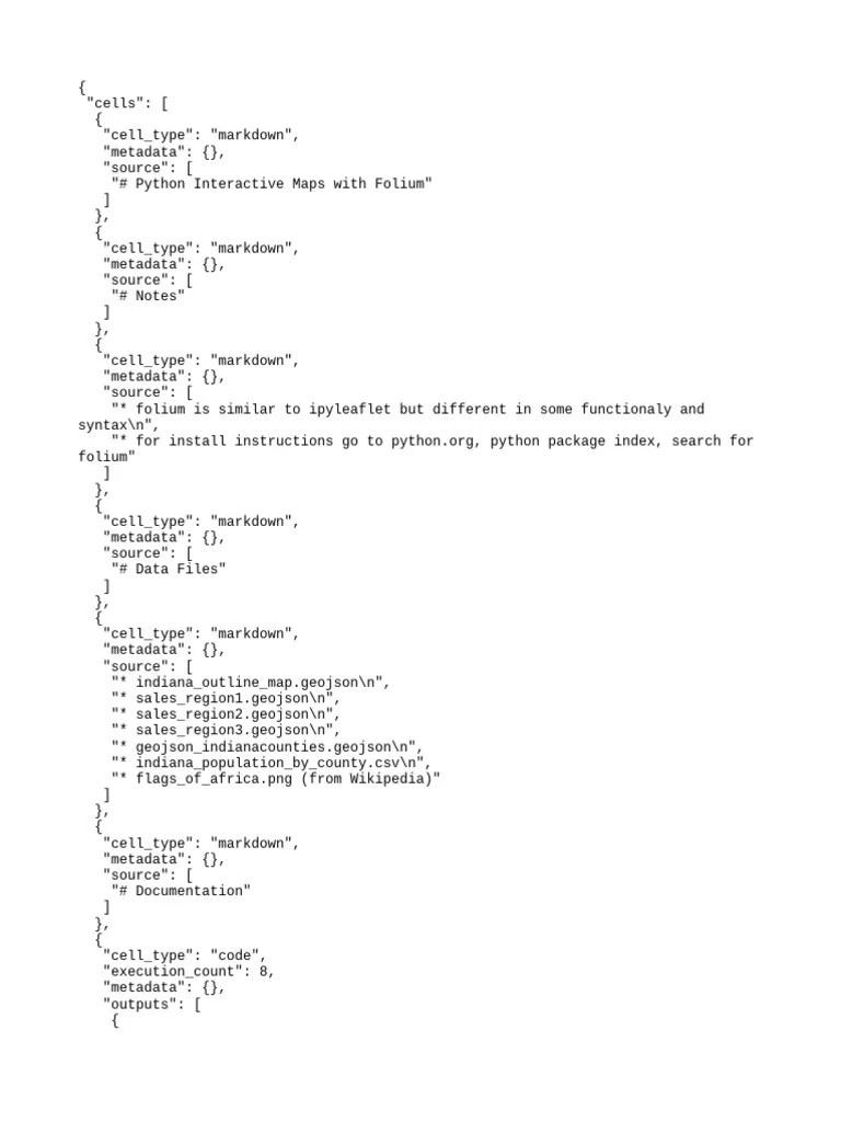 Python Maps With Folium.ipynb | PDF | Metadata | Html Element