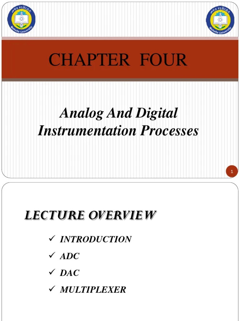 Lecture-4- ADC | PDF | Analog To Digital Converter | Digital Signal