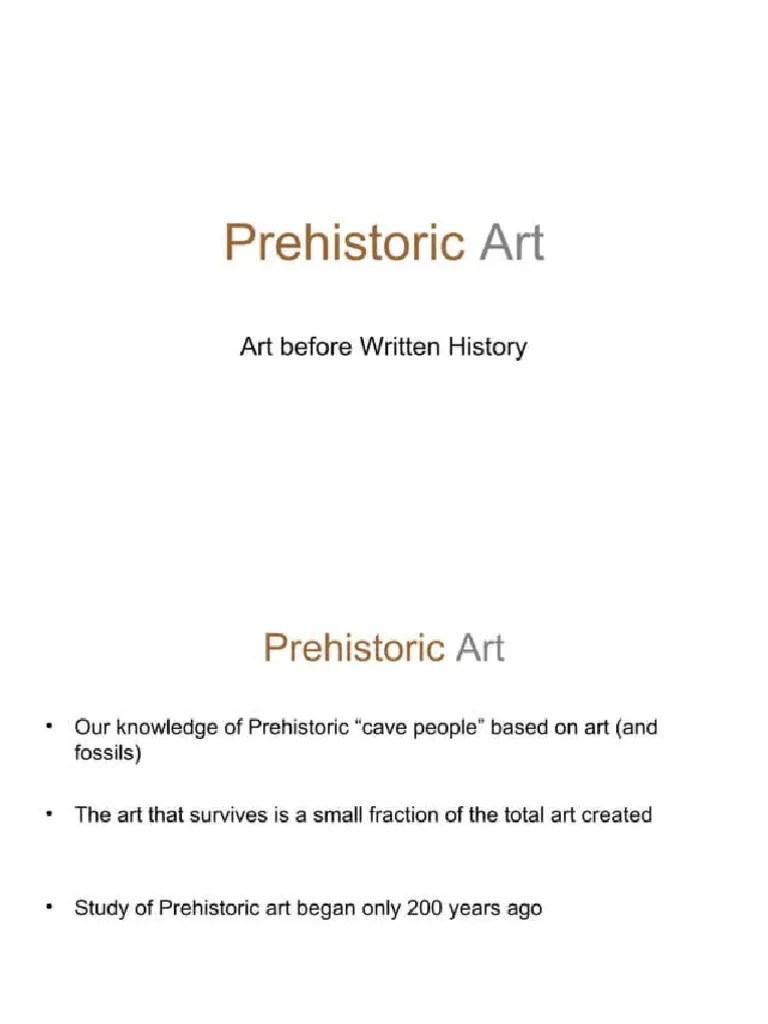 Prehistoric Art | PDF
