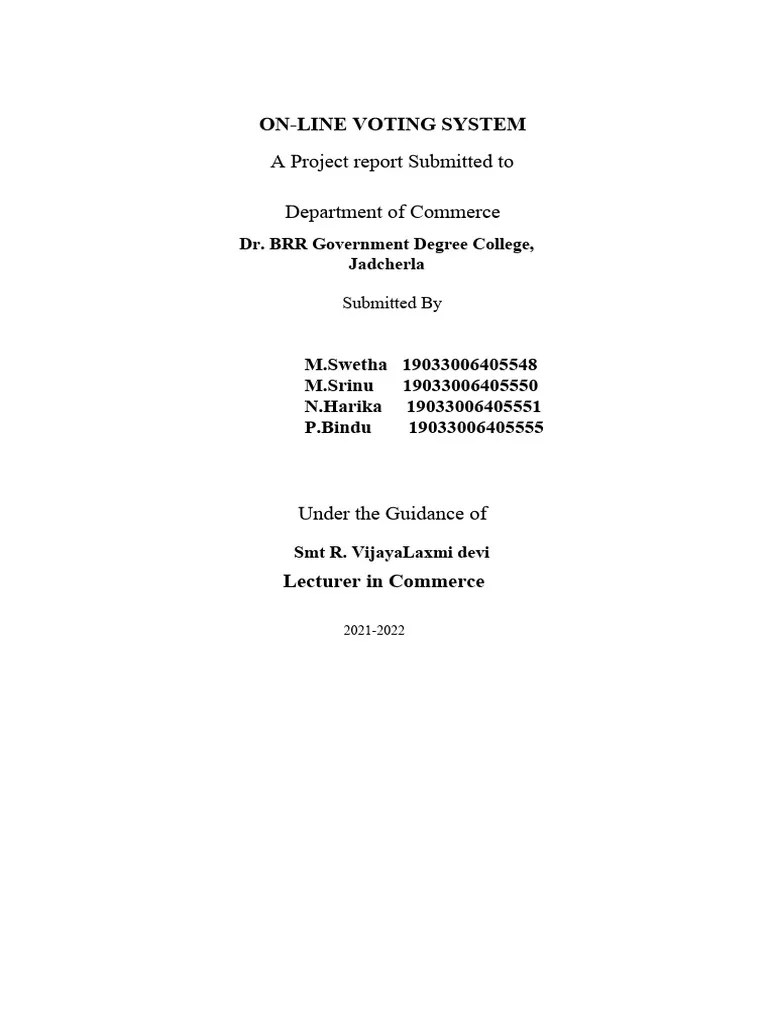 Online Voting System File | PDF | Websites | Php