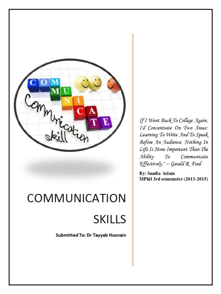 Communication Skills | PDF | Communication | Code