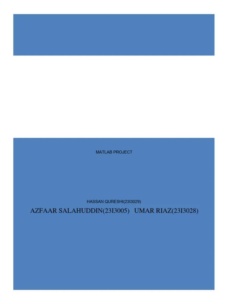 Matlab Project. | PDF | Regression Analysis | Matlab