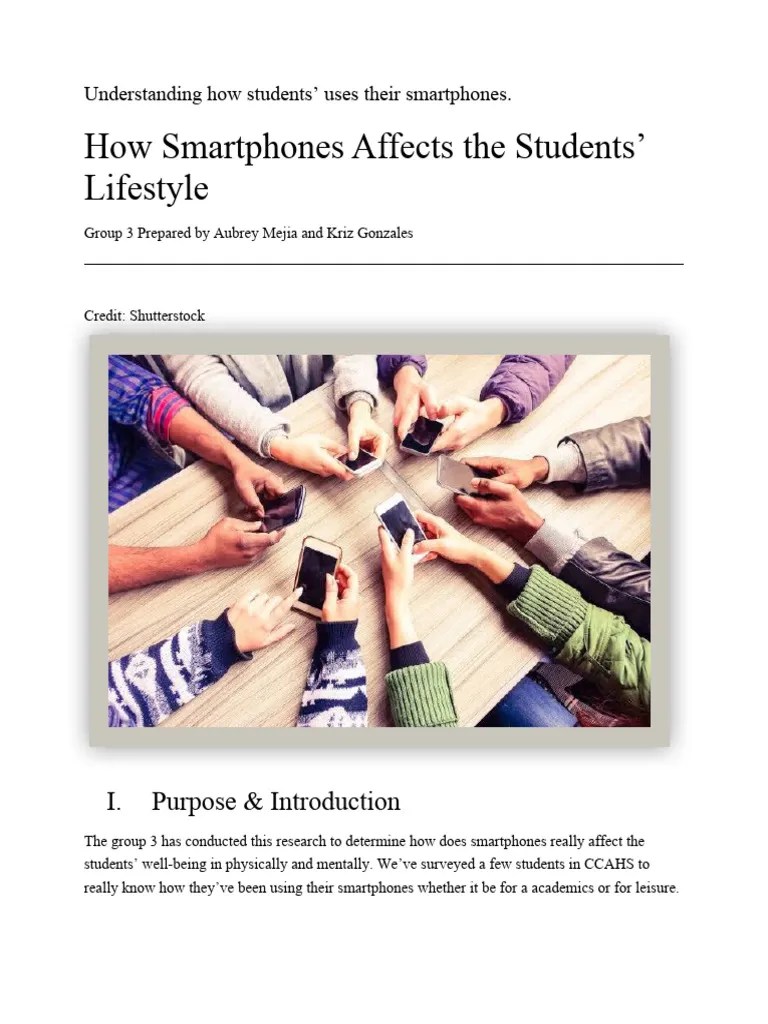 How Smartphones Affects Students Lifestyle | PDF