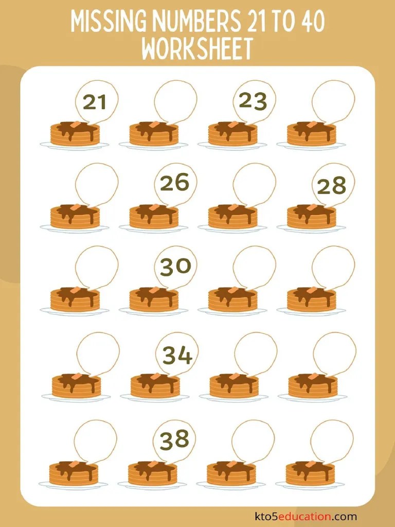 Missing-Numbers-21-to-40-Worksheet | PDF