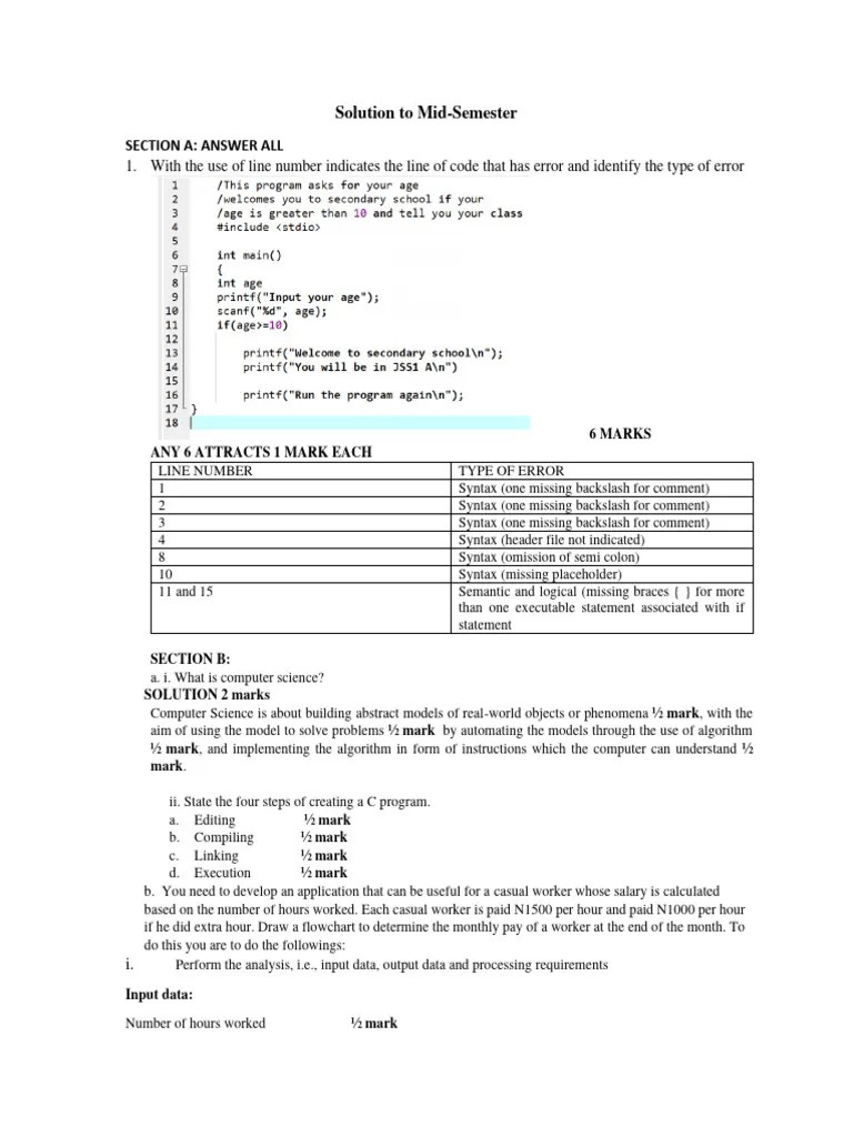COS 101 Revision | Download Free PDF | Algorithms | Computer Program
