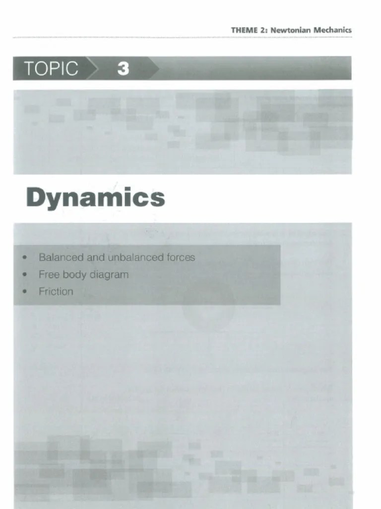 Sec Physics - Dynamics Practice Paper | PDF
