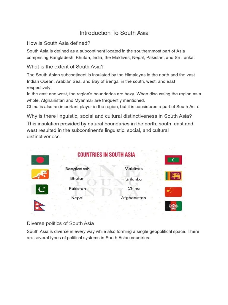 Contemporary South Asia | PDF | South Asia | Indian Subcontinent