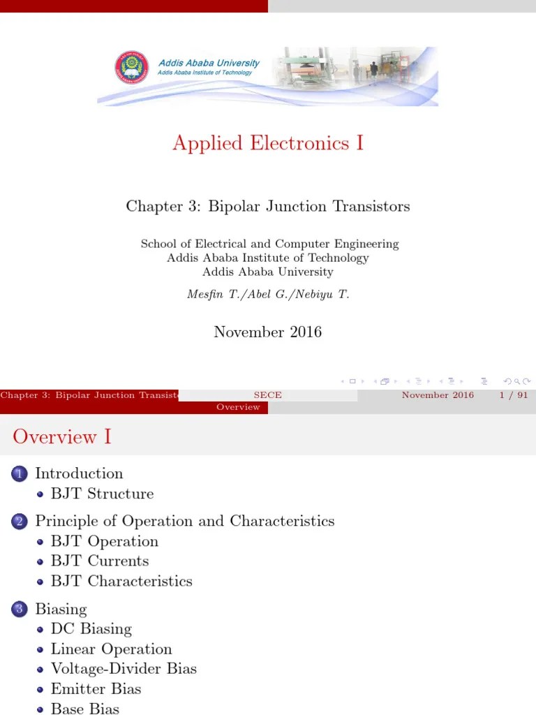Chapter - 3 BJT | Download Free PDF | Bipolar Junction Transistor | P–N ...