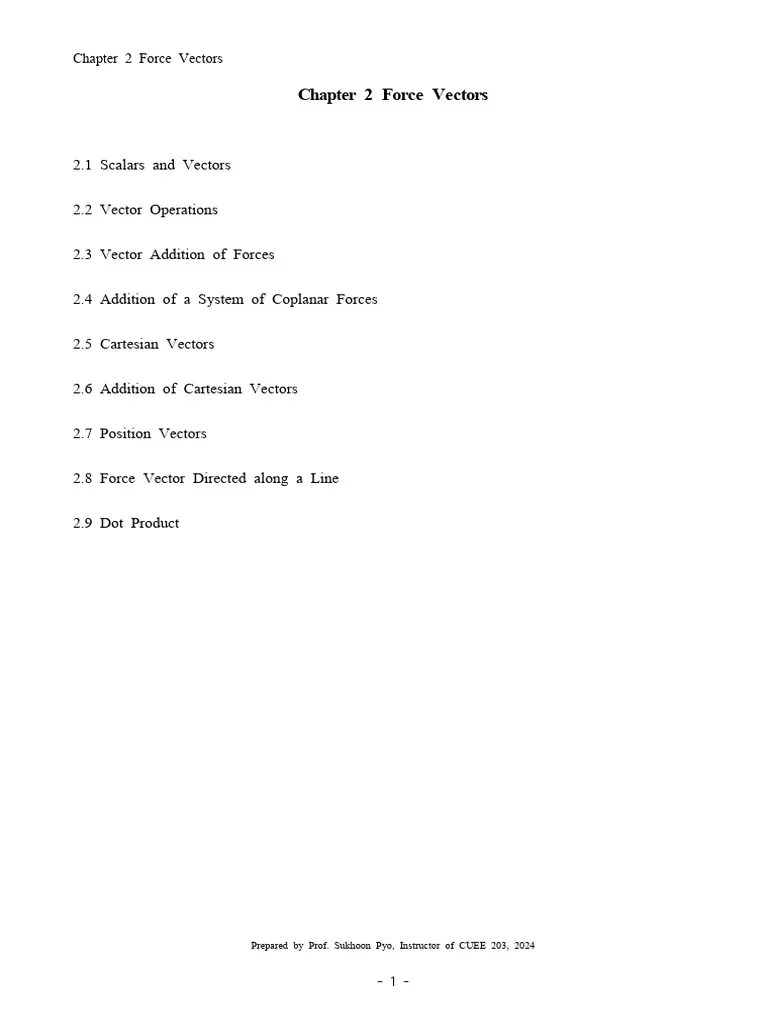 Chapter 2 Force Vectors - BB | PDF | Euclidean Vector | Cartesian ...