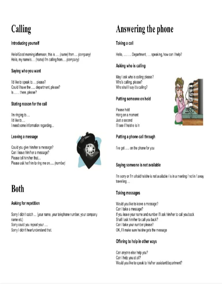 Phone Phrases | PDF