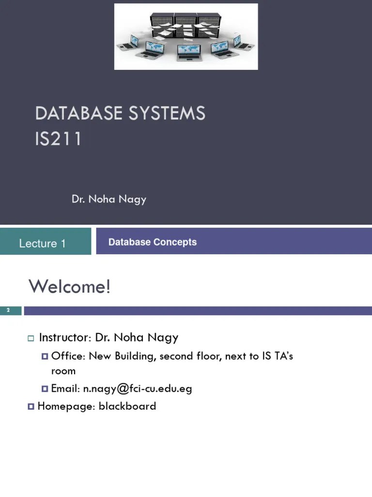 Lec 1 | PDF | Databases | Information Technology