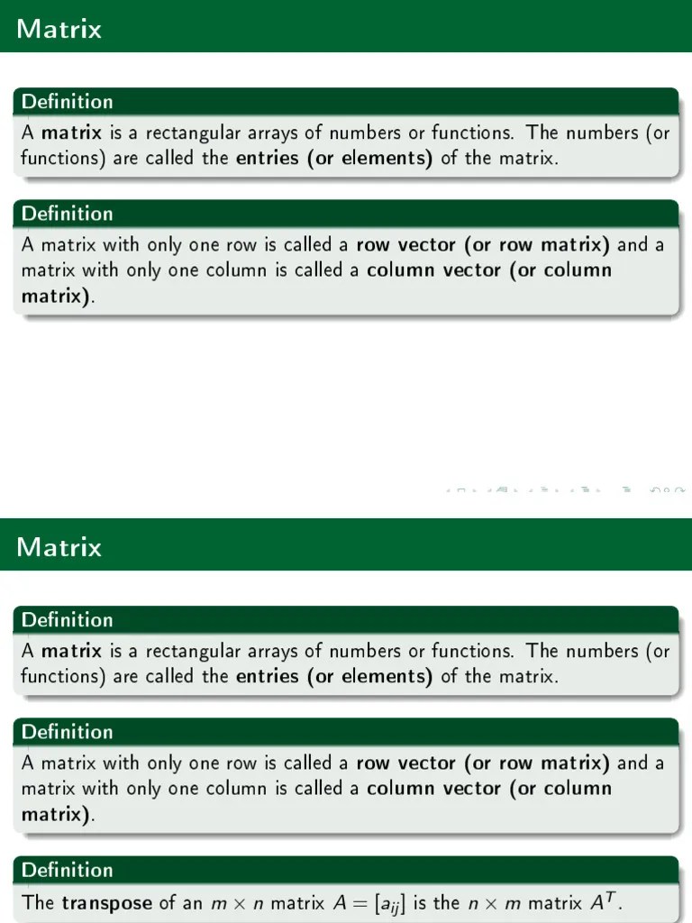 System Of Linear Differential Equations - Matrix Methods | PDF ...