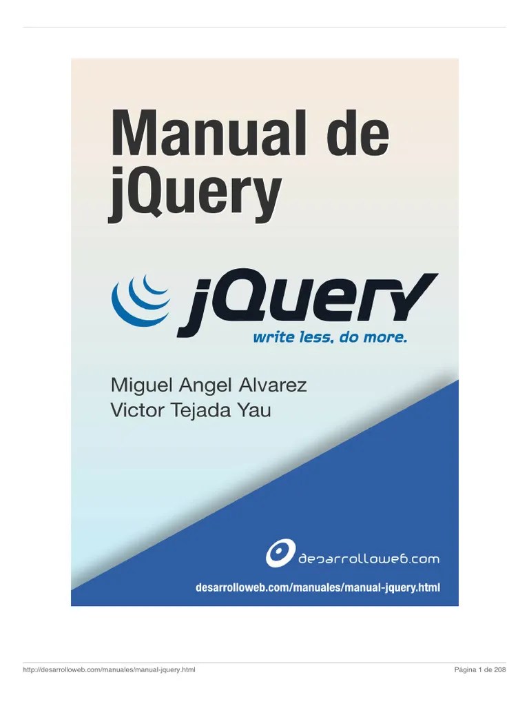 Manual-de-jquery | PDF | J Query | Script Java
