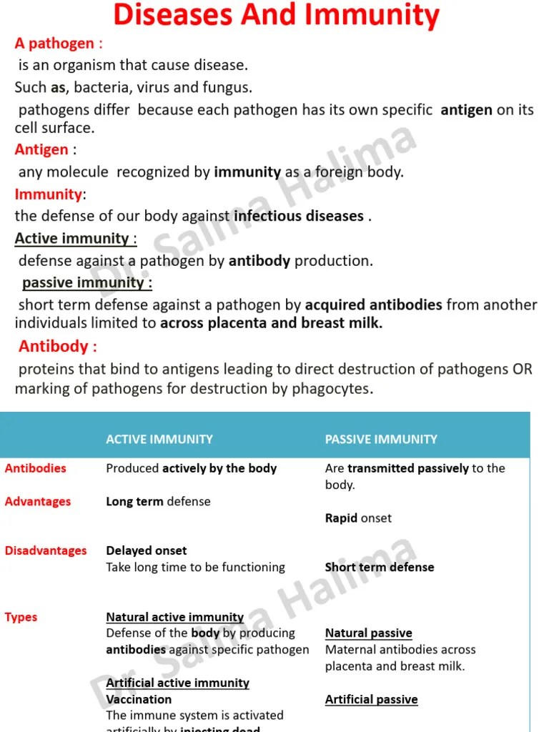 Disease And Immunity PDF | PDF | Immune System | Hiv/Aids
