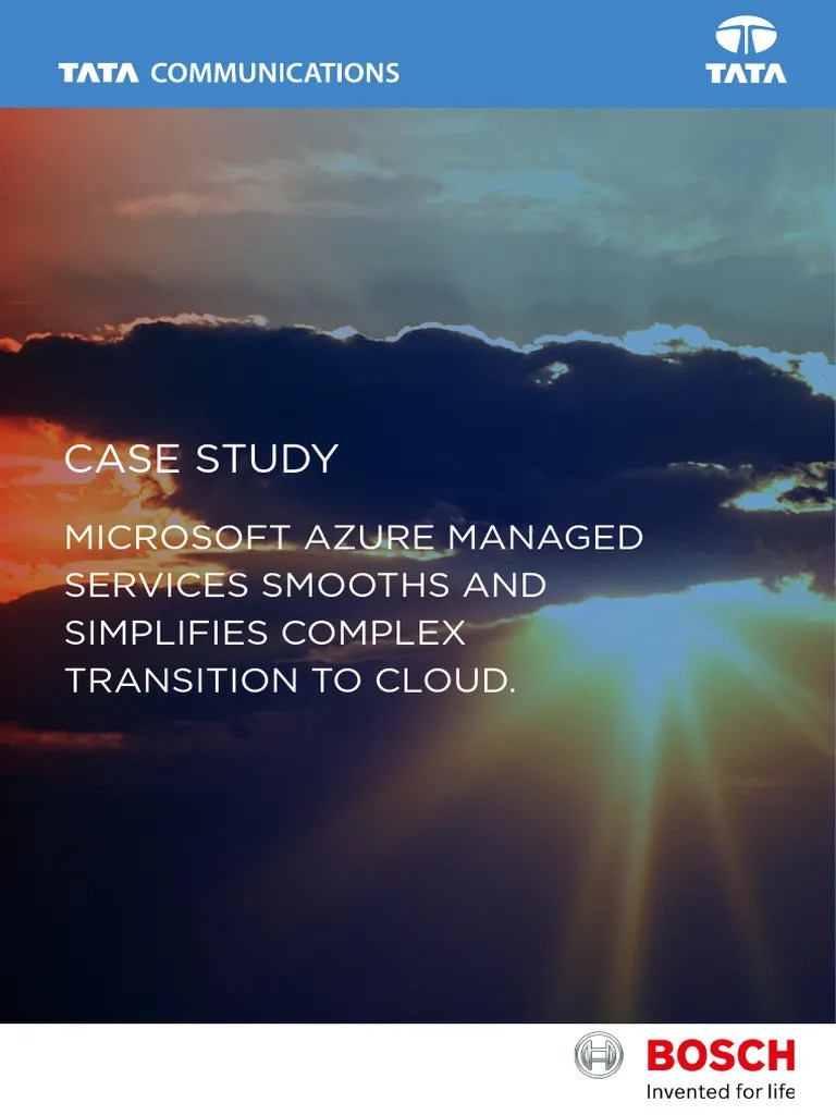 Bosch Limited Microsoft Azure Case Study | PDF | Cloud Computing | Microsoft Azure