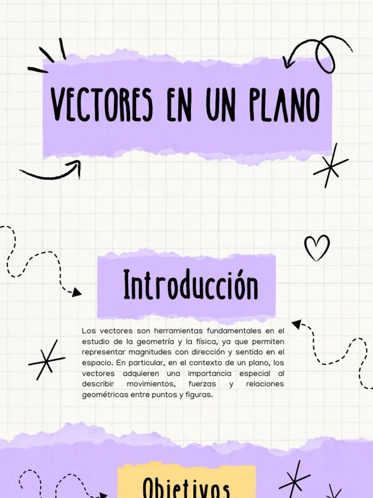 Vectores En Un Plano - Física | PDF | Vector Euclidiano | Fuerza