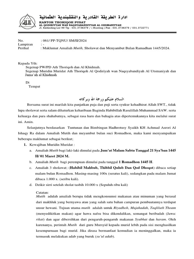 Maklumat Amaliah Ramadhan 2024 Pdf