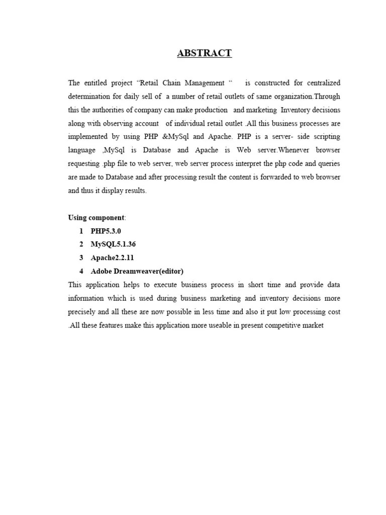 PHP Project Report Removed | PDF | Databases | Php