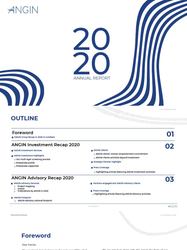 Annual Report 20201 | PDF | Angel Investor | Startup Company