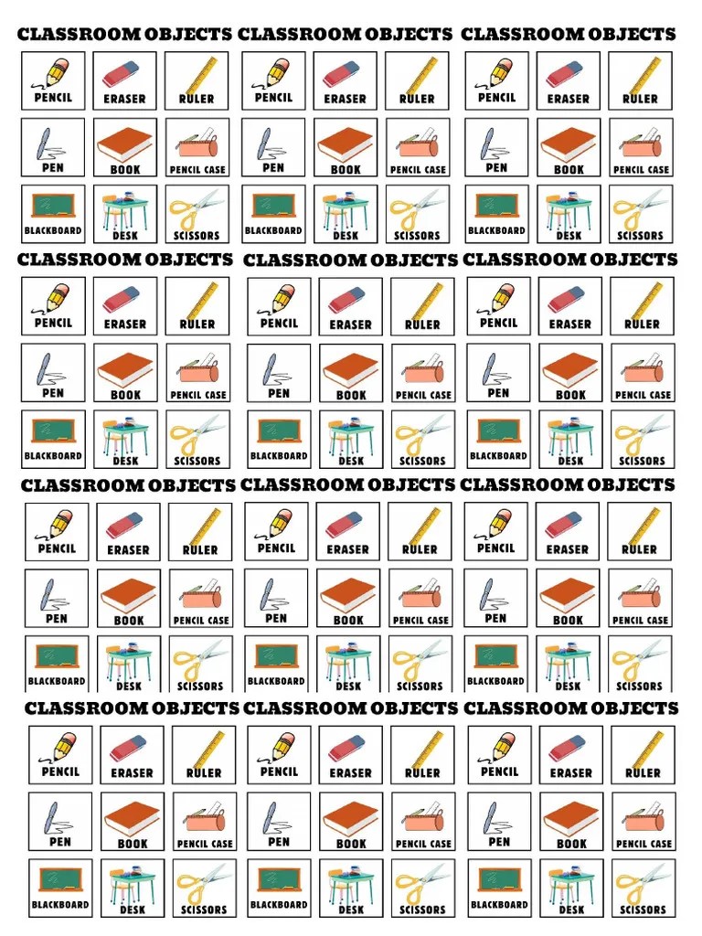 Classroom Objects | PDF