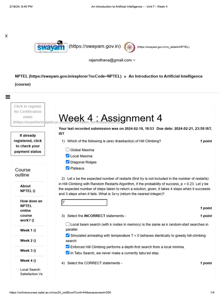 An Introduction To Artificial Intelligence - Unit 7 - Week 4 | PDF ...