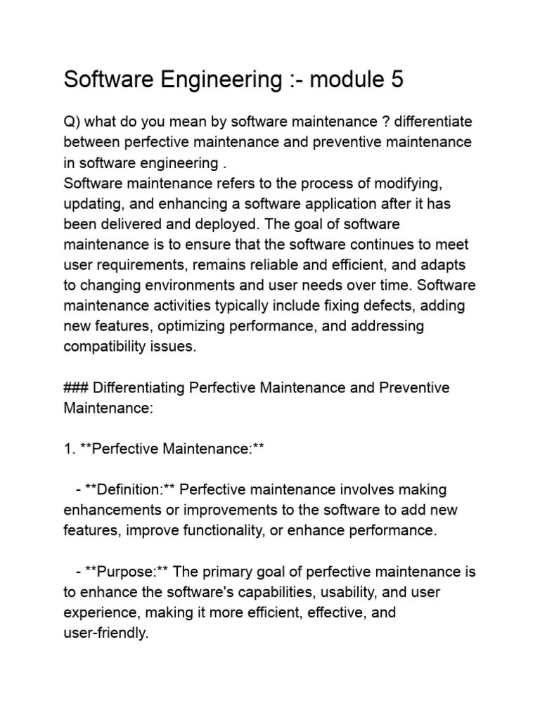Software Engineering - Module 5 | Download Free PDF | Feasibility Study ...