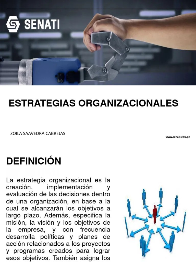 Estrategias Organizacionales | Descargar Gratis PDF | Planificación Estratégica | Business