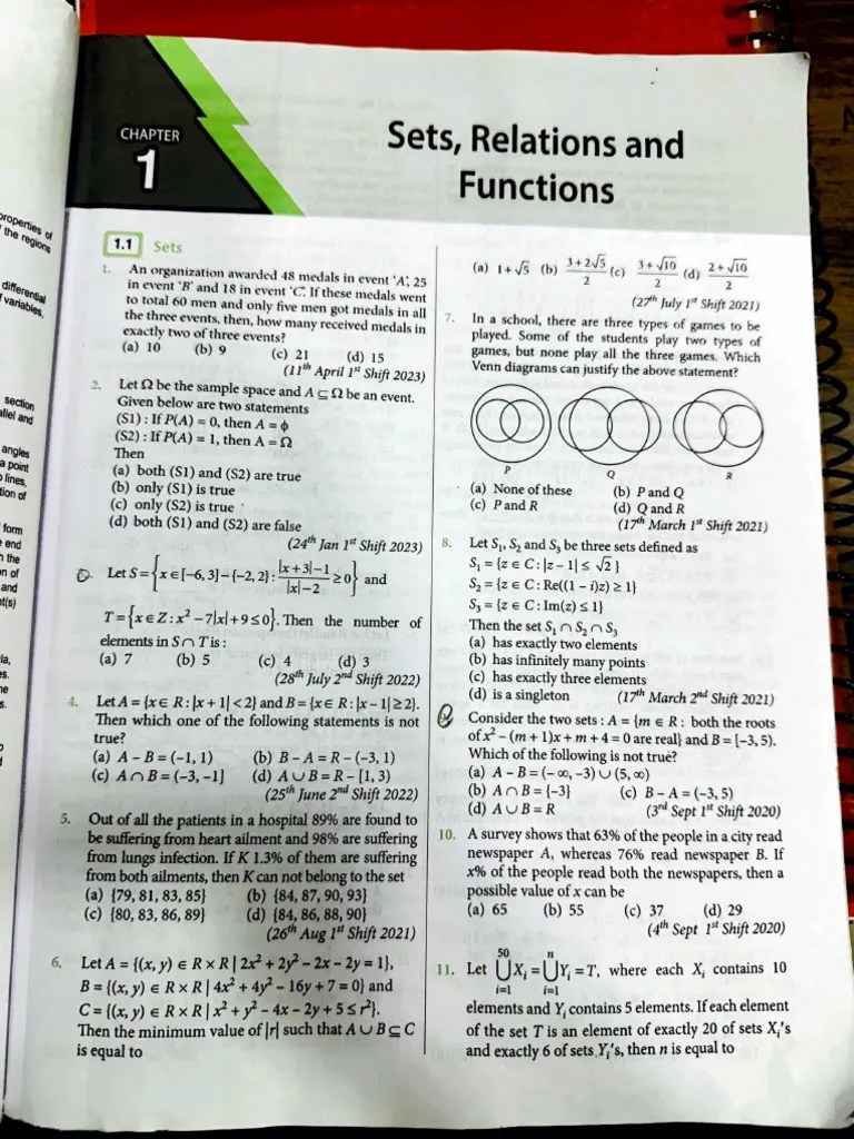 Sets Jee Mains | PDF | Mathematical Concepts | Mathematical Logic