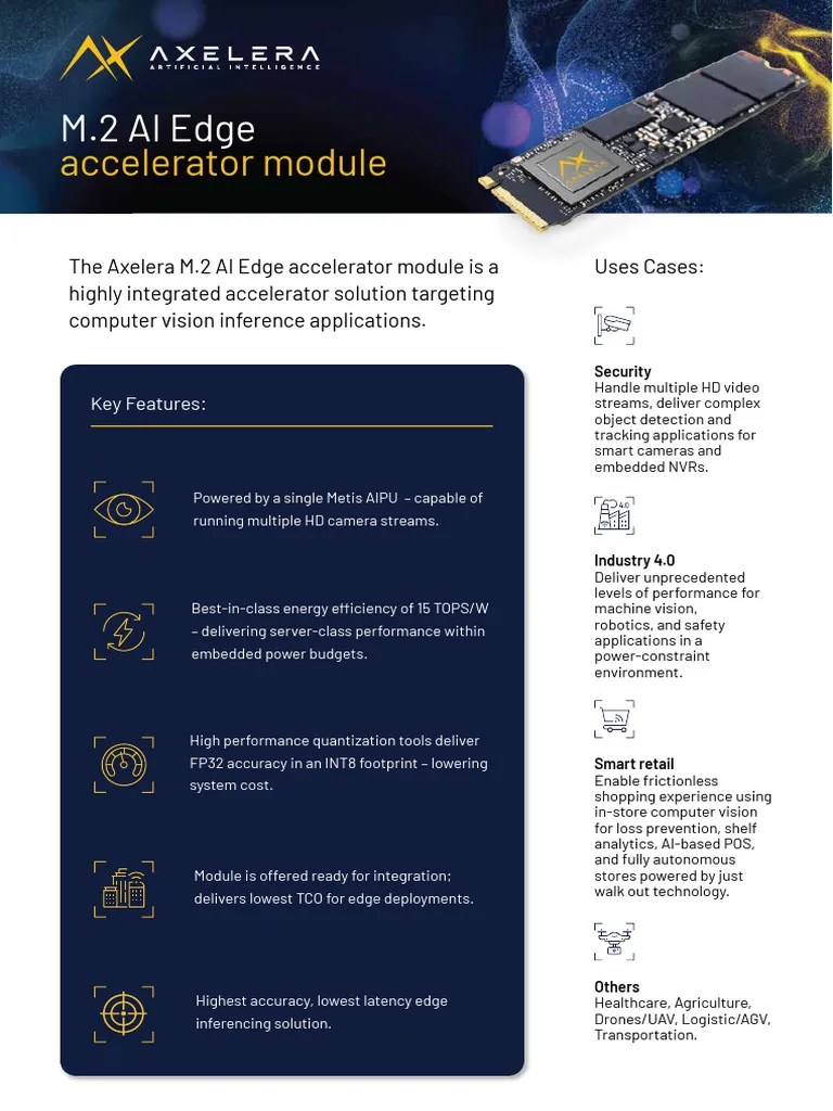 M.2 AI Edge Accelerator Module | PDF | Computer Vision | Artificial ...