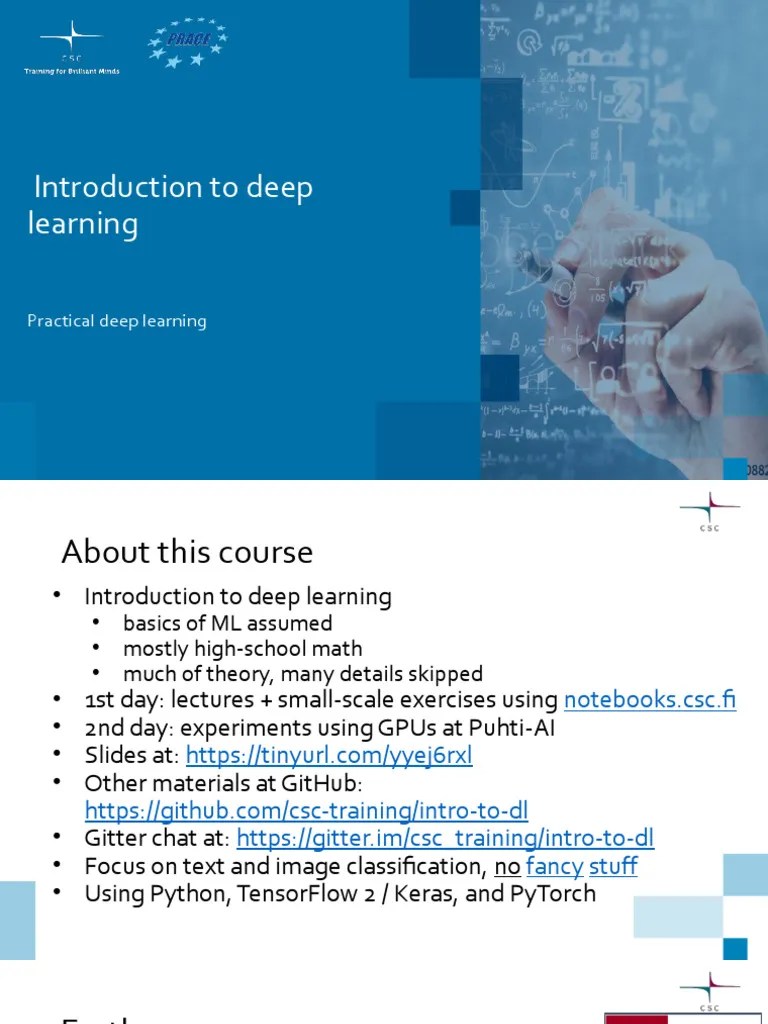 1. Introduction To Deep Learning | PDF | Machine Learning | Deep Learning