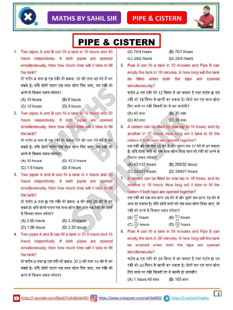 Pipe Cistern Pdf