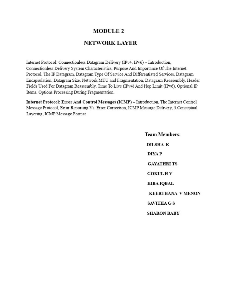 Module 2 | PDF | Internet Protocols | I Pv6