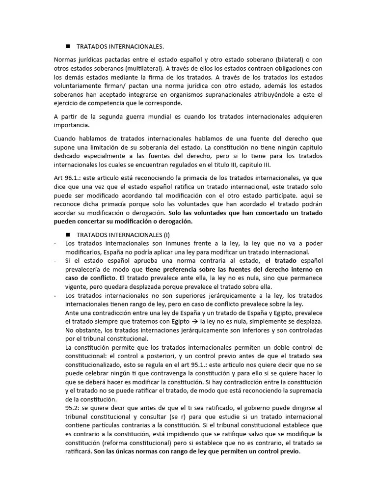 Tratados Internacionales | PDF | Ley De La Unión Europea | Tratado