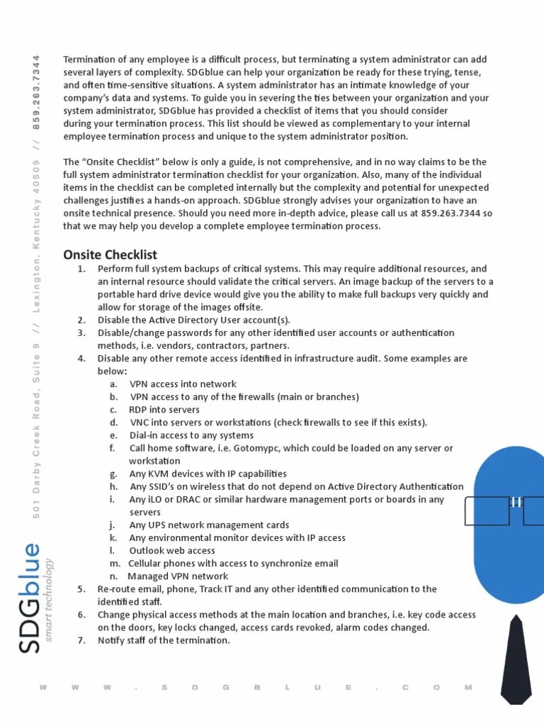 System Admin Checklist | PDF | Active Directory | Computer Network