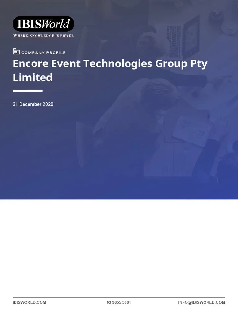 Encore Event Technologies Group Pty Limited | PDF | Dividend | Revenue