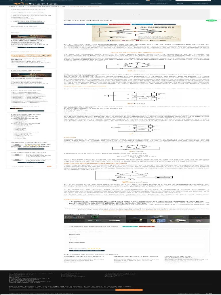 Puente De Wheatstone | PDF | Resistencia Eléctrica Y Conductancia | Voltaje
