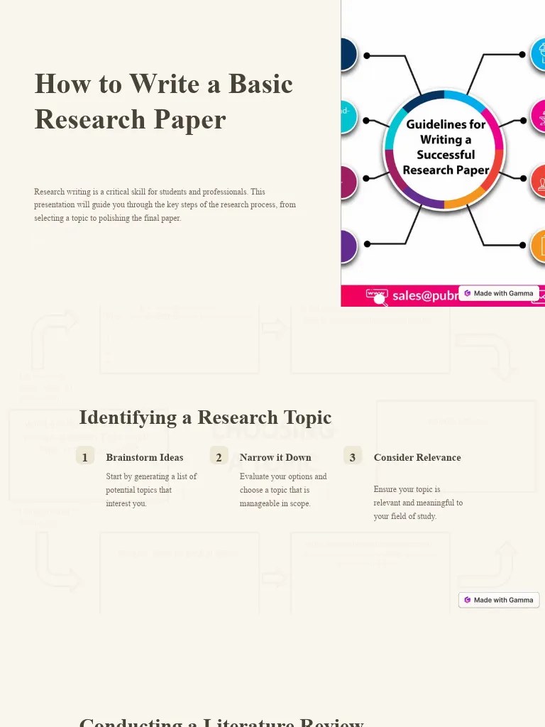 How To Write A Basic Research Paper | PDF | Methodology | Data
