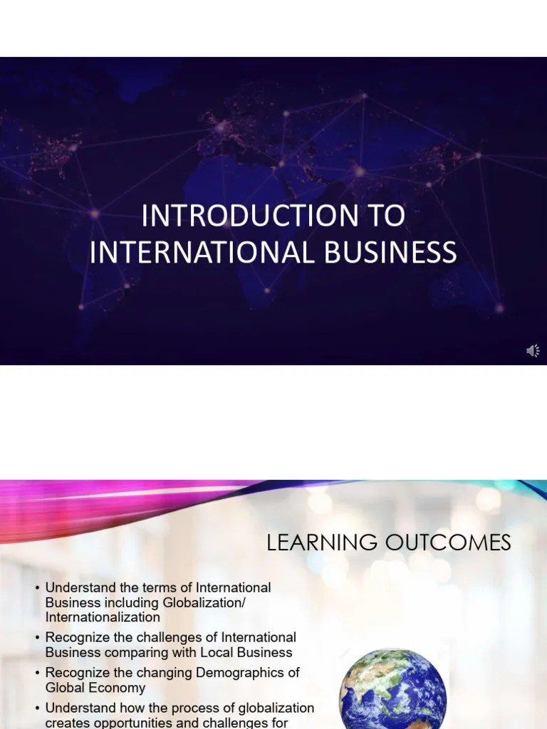 Slides Chapter 1 - Introduction | PDF | Globalization ...